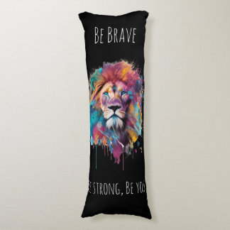 Coussins Longs La couverture Sherpa Lion Colorée
