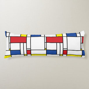 Coussins Longs L'Art Moderne Mondrialiste Minimaliste Géométriq