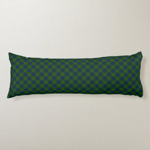 Coussins Longs Lauder tartan bleu vert plaid