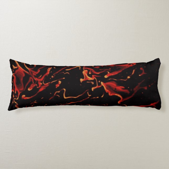 Coussins Longs Lave chaude - customisez votre propre (Devant)