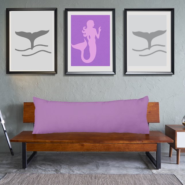 Coussins Longs Lavender couleur violet clair uni (Créateur téléchargé)