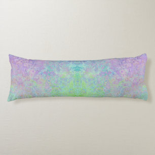 Coussins Longs Lavender Dream Neon Pastel Encre d'alcool Abstrait