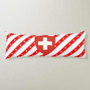 Coussins Longs Le Suisse barre le drapeau