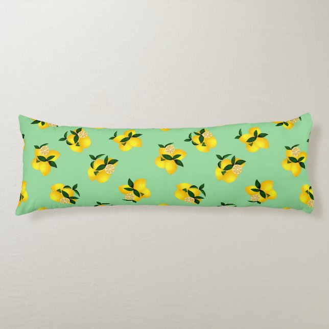 Coussins Longs Lemon Green (Devant)