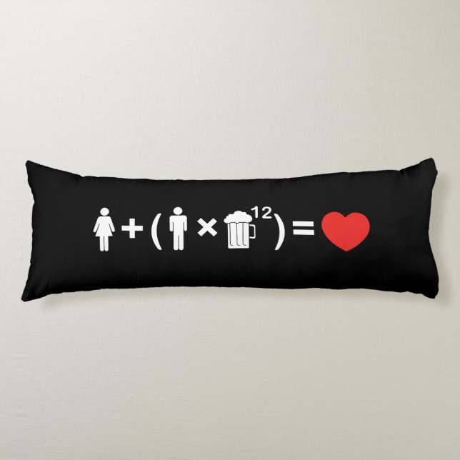 Coussins Longs L'équation d'amour pour les hommes (Devant)