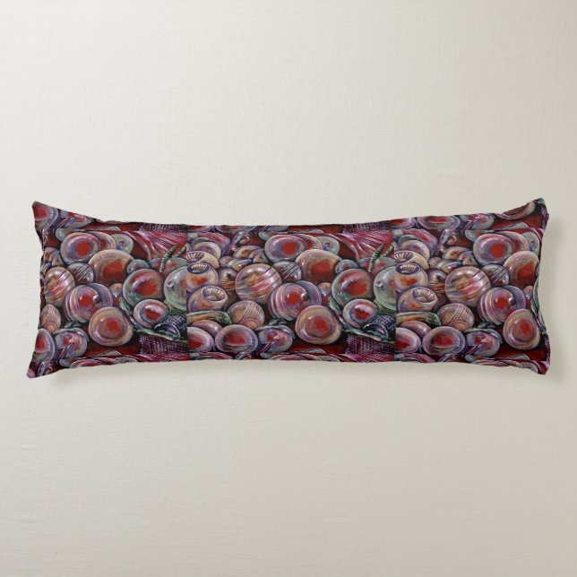 Coussins Longs Les balles de Noël rouges (Devant)