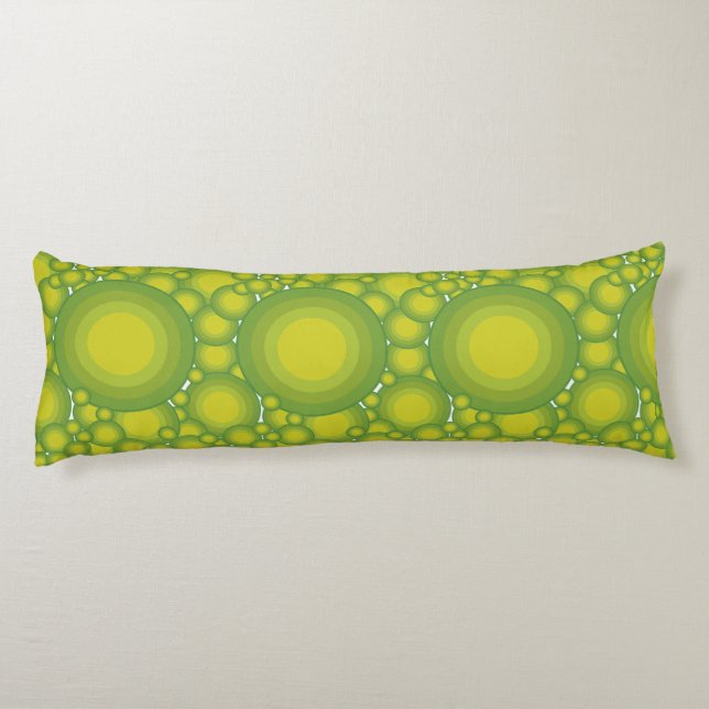 Coussins Longs Les bulles vertes (Dos)