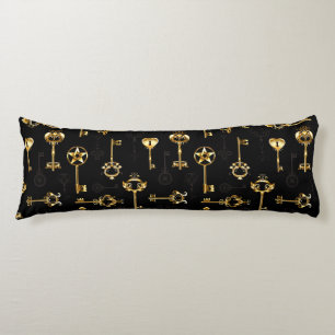 Coussins Longs Les Patters de Seamless avec Golden Keys