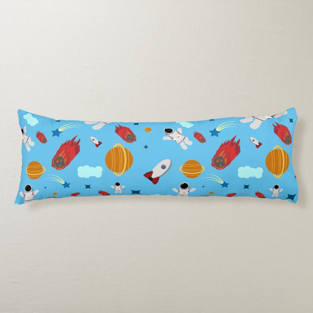Coussins Longs L'espace extra-atmosphérique pour enfants et Motif (Devant)