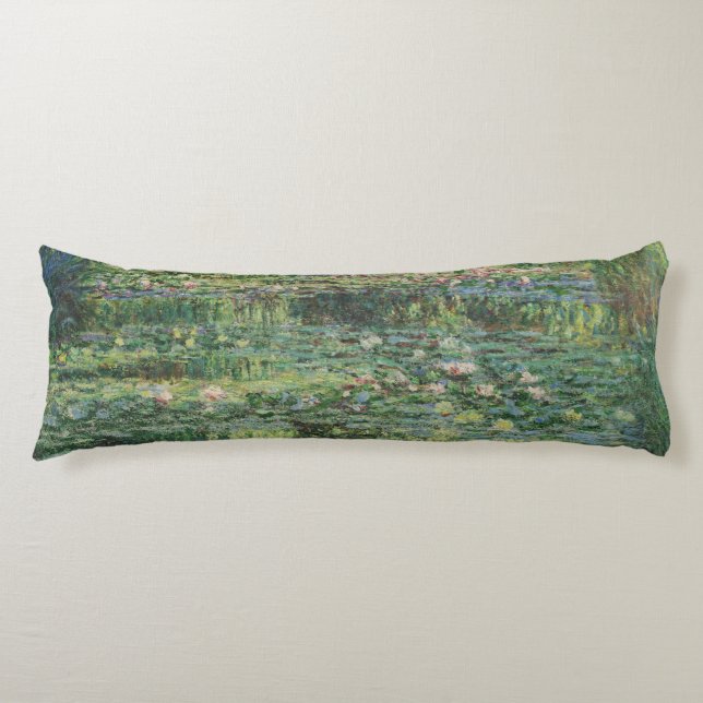 Coussins Longs L'étang À Eau, Peinture À L'Huile Paysagère, Monet (Devant)