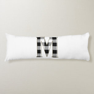 Coussins Longs Lettre En vichy M