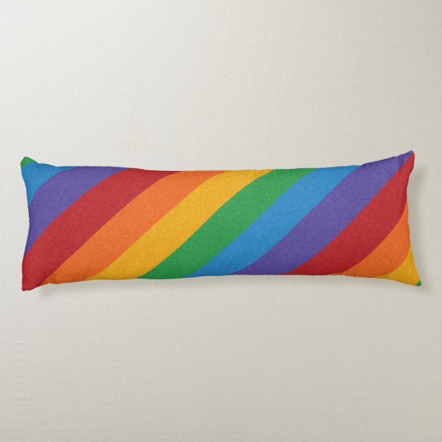 Coussins Longs LGBTQ Arc-en-ciel couleur Arrière - plan du drapea (Dos)