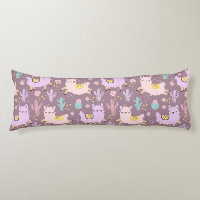 Coussins Longs Llama Motif (Devant)