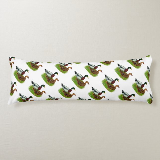 Coussins Longs Mallard Drake et Duck (Devant)