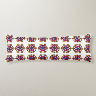 Coussins Longs Mandala de citrouille d'Halloween