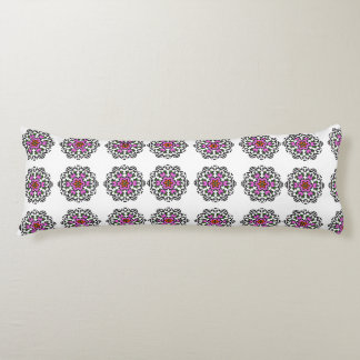 Coussins Longs Mandala Floral Motif Sans Couture : Violet Bohème