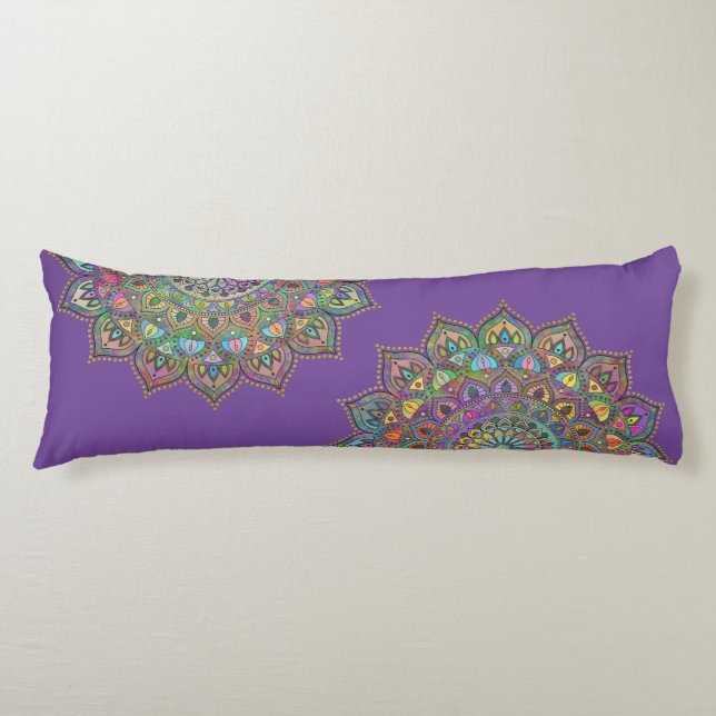 Coussins Longs Mandala Inde Style 1 (Devant)