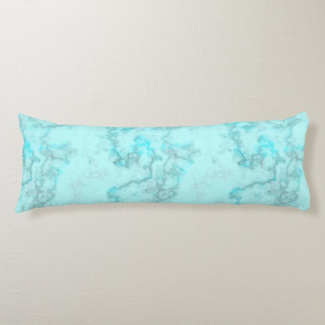 Coussins Longs Marbre turquoise (Devant)