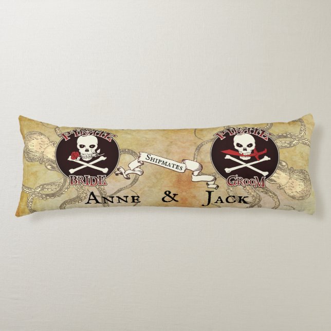 Coussins Longs Mariage pirate (Devant)