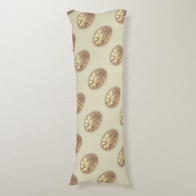 Coussins Longs médaille miraculeuse (Devant (Vertical))