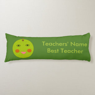 Coussins Longs Meilleur Enseignant Joyeux Pomme personnalisé Orei
