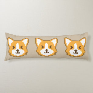 Coussins Longs Mélange pixellisé chien visage jetez oreiller