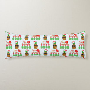 Coussins Longs Mele Kalikimaka Hawaiian Pineappy Joyeux Noël