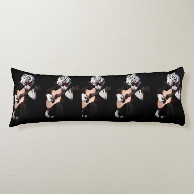 Coussins Longs Melodic Tiger – Cozy Body Pillow Design (Devant)