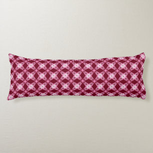 Coussins Longs Mid Century Modern Atomic Print - Vin Bourgogne