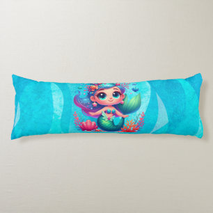 Coussins Longs Mignonne sirène sous-marine
