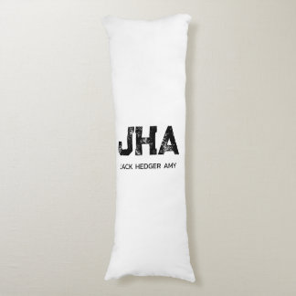 COUSSINS LONGS MINIMALIST BLACK THREE LETTER MONOGRAM NAME WHITE