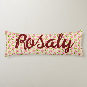 Coussins Longs Modèle de roses rose pink