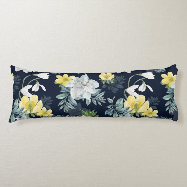 Coussins Longs Modèle floral (Devant)