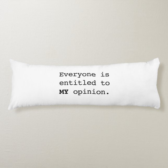 Coussins Longs Mon opinion (Devant)