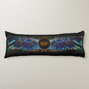 Coussins Longs Monogramme d'ailes d'ange/coussin faits sur
