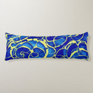Coussins Longs Motif Abstrait Bleu clair Mosiac