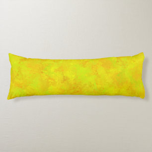 Coussins Longs Motif Abstrait Jaune Orange Vert