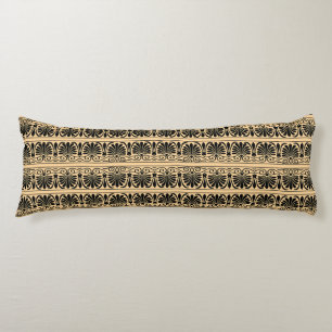 Coussins Longs Motif arabe méditerranéen grec marron