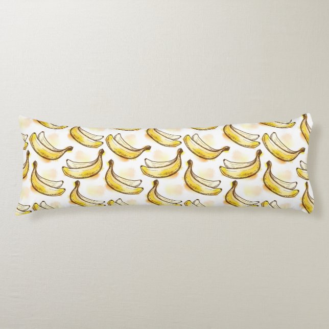 Coussins Longs Motif avec la banane (Devant)