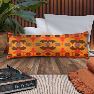 Coussins Longs Motif Bulles Rétro Groovy 60's 70's