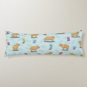 Coussins Longs Motif Capybara