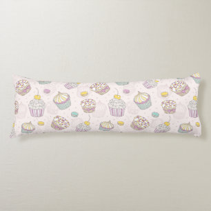 Coussins Longs Motif Cupcake