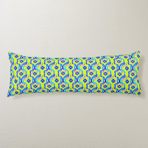 Coussins Longs Motif d'aquarelle florale Art nouveau
