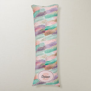 Coussins Longs Motif de brosse diagonale dynamique (2)