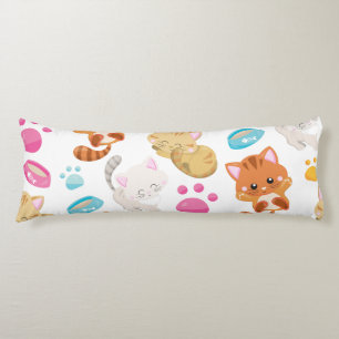 Coussins Longs Motif De Chats, Chats Mignons, Kitty, Chatons, Paw