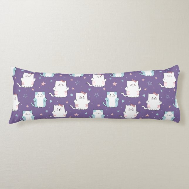 Coussins Longs Motif de chats mignons (Devant)