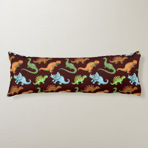Coussins Longs Motif de dinosaures amusants