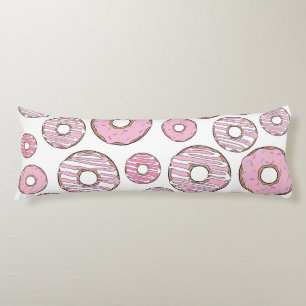 Coussins Longs Motif de donuts, Donuts roses, Vermicelles