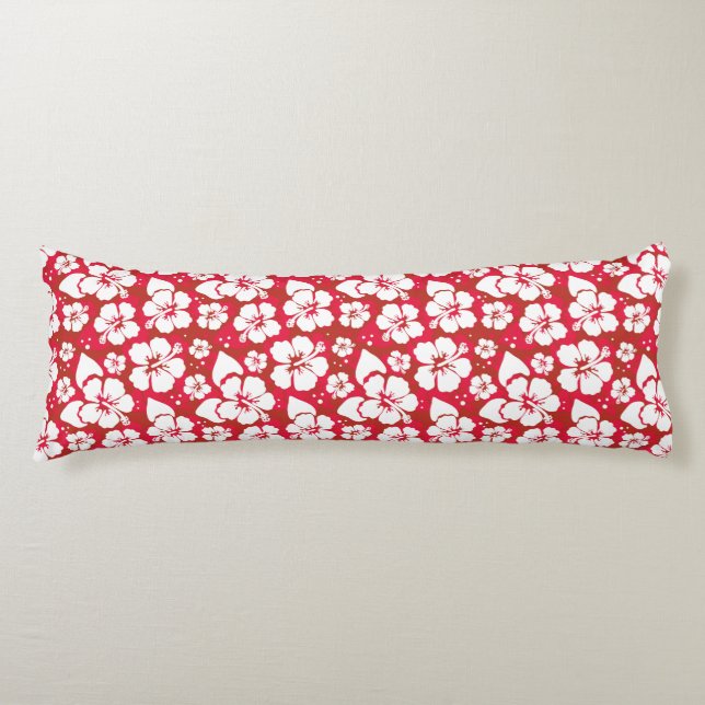 Coussins Longs Motif de fleurs de ketmie (Devant)