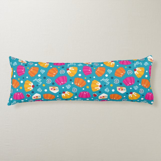 Coussins Longs Motif de gelée douce (Devant)